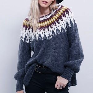 Free People Baltic Fair Isle Sweater